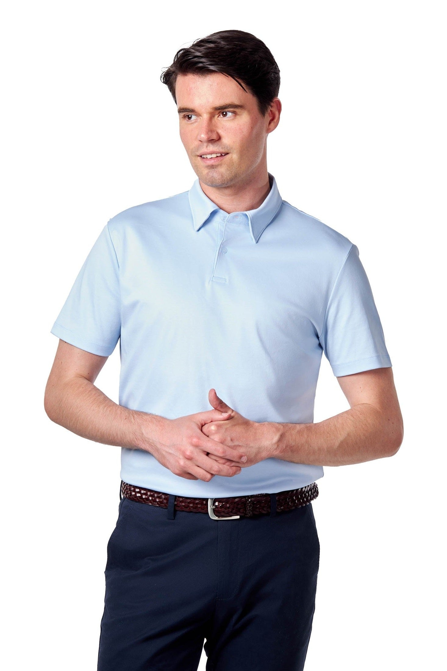 Mercerised Cotton Smart Polo T Shirt Short Sleeve