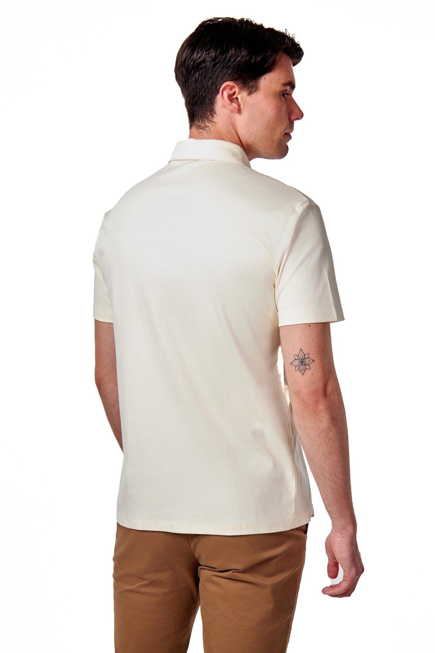 Mercerised Cotton Smart Polo T Shirt Short Sleeve
