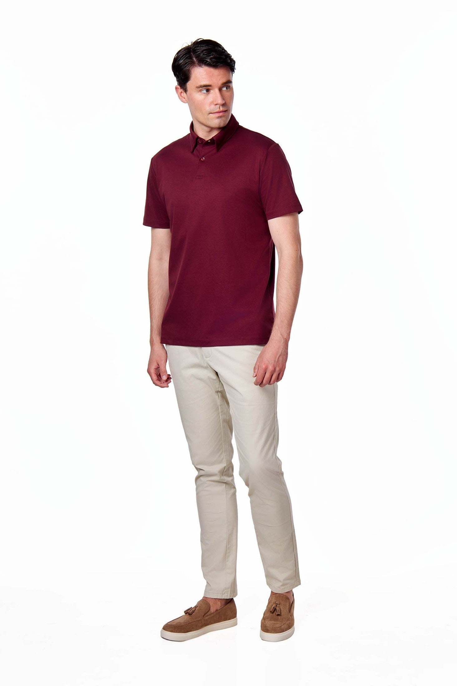 Mercerised Cotton Smart Polo T Shirt Short Sleeve