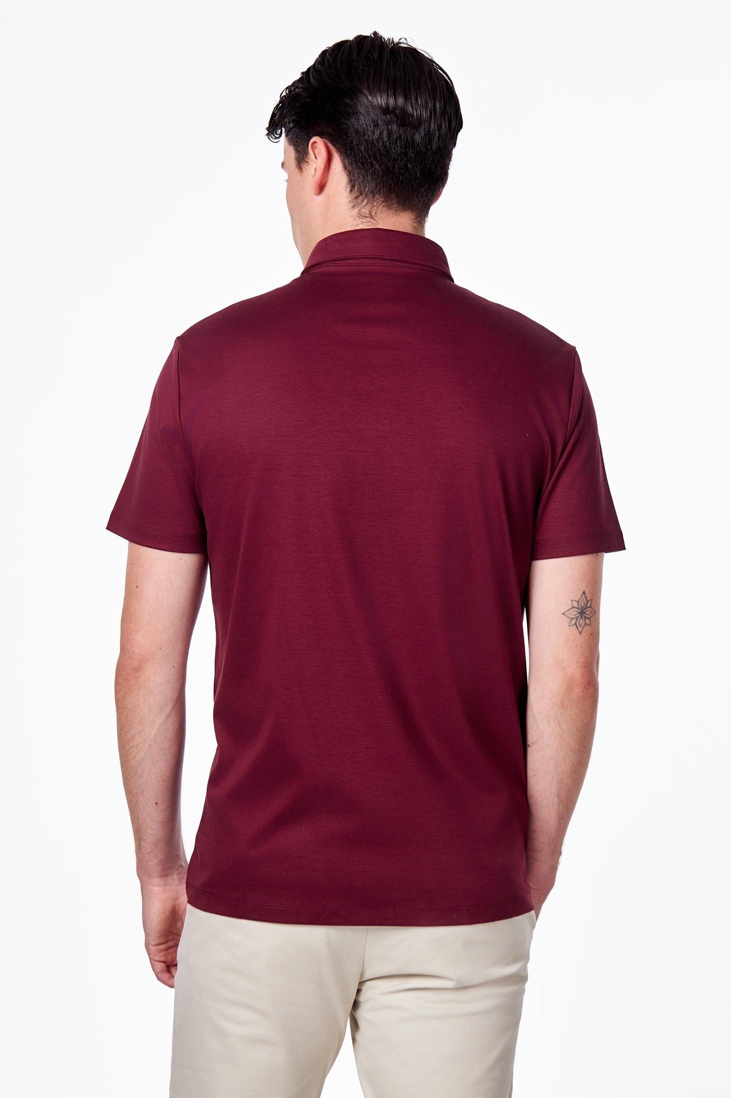 Mercerised Cotton Smart Polo T Shirt Short Sleeve