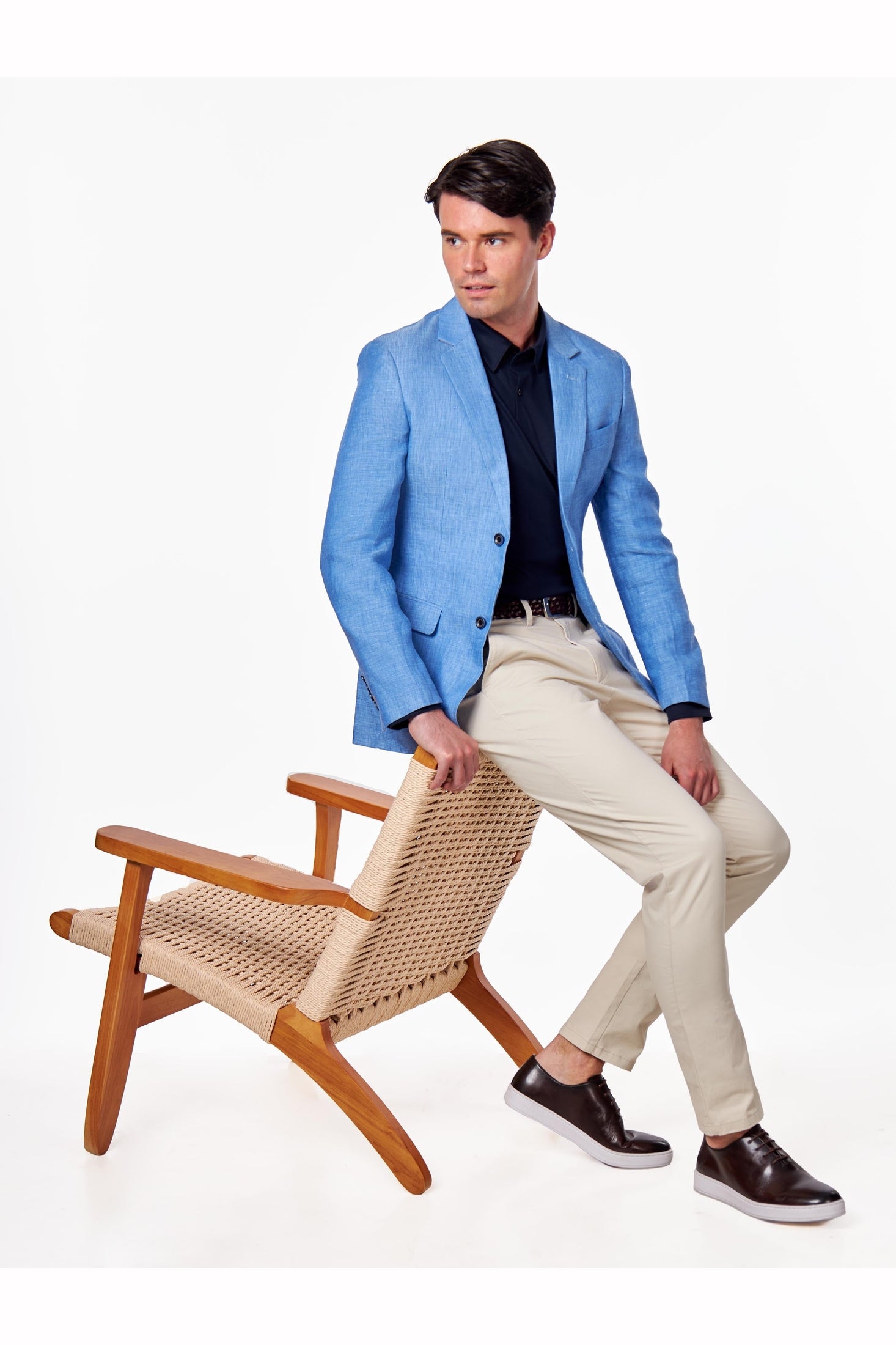 Mercerised Cotton Polo Shirts Long Sleeve