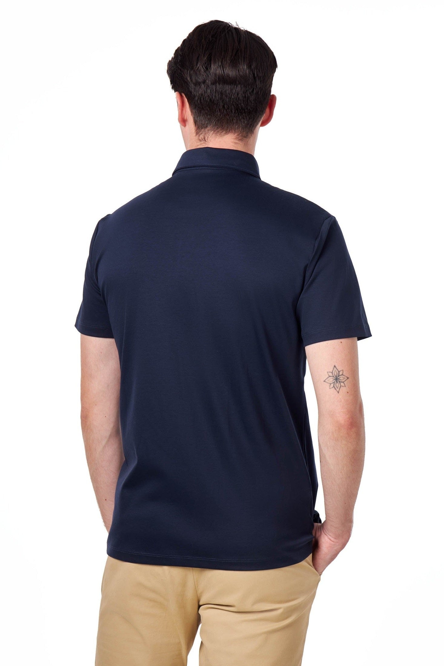 Mercerised Cotton Smart Polo T Shirt Short Sleeve