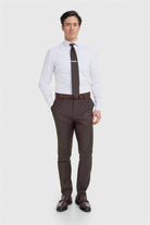 Cavani Bond Auburn Men’s Wool Blend Tailored Trousers CAVANI