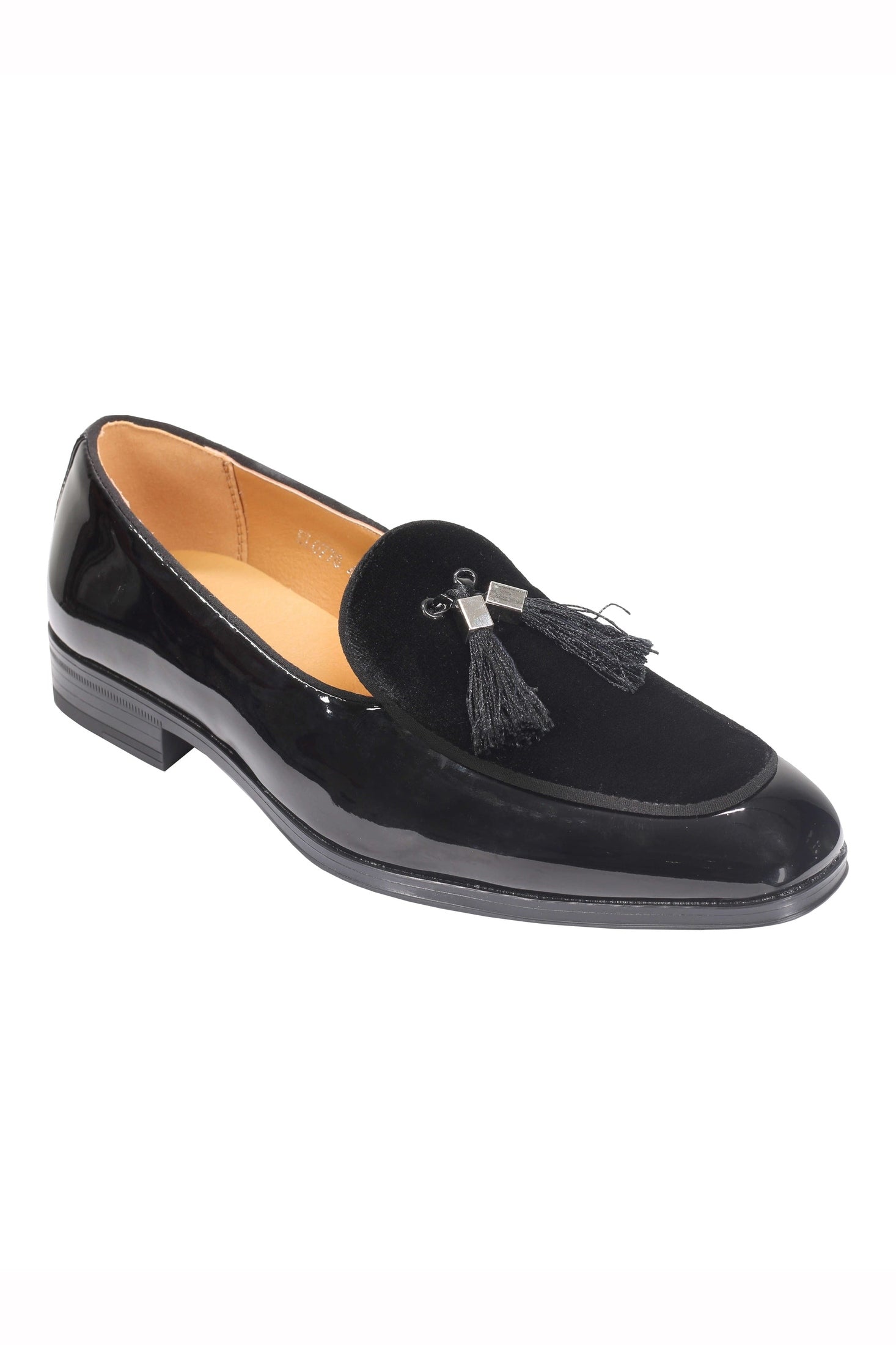 FAUX LEATHER SHINY TASSEL LOAFERS