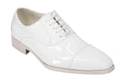 Mens Patent Leather Lined Classic Lace up Oxford Shoes Toe Cap Smart Formal