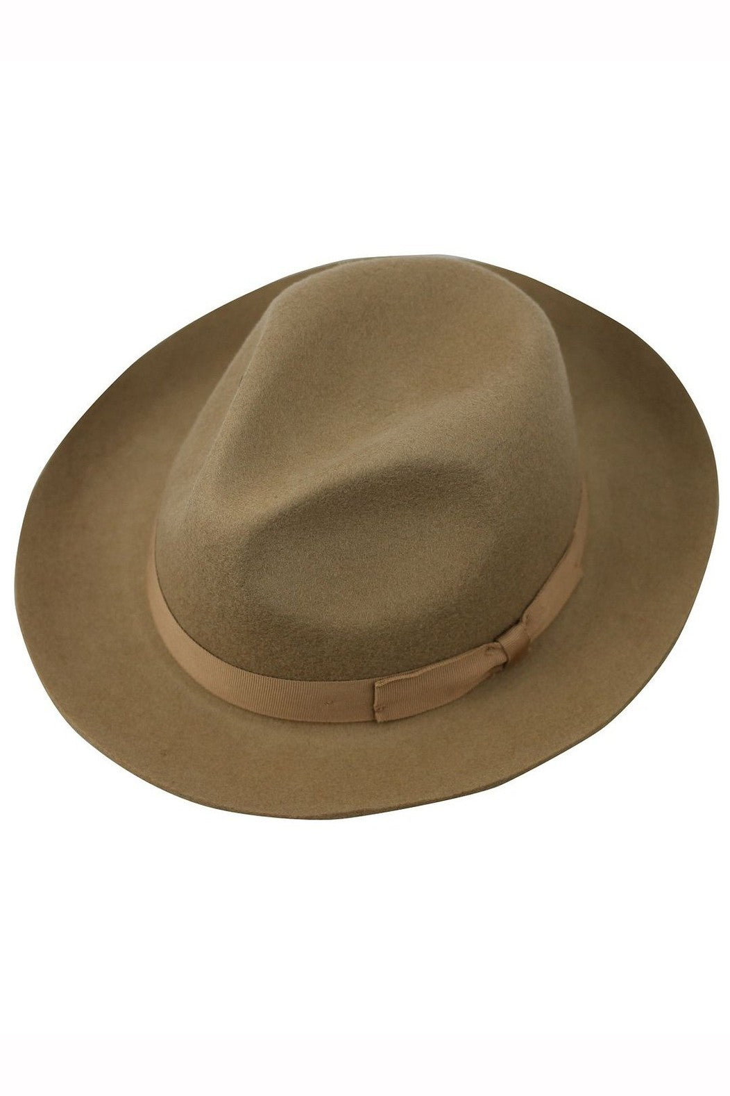 Gladwin Bond Snap 100% Wool Camel Fedora Hat