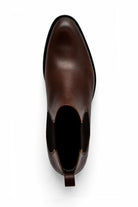 REMY Men’s Brown Burnished Polished Leather Chelsea Boots Sartorial Shoes