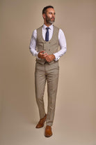 ELWOOD TAN WAISTCOAT