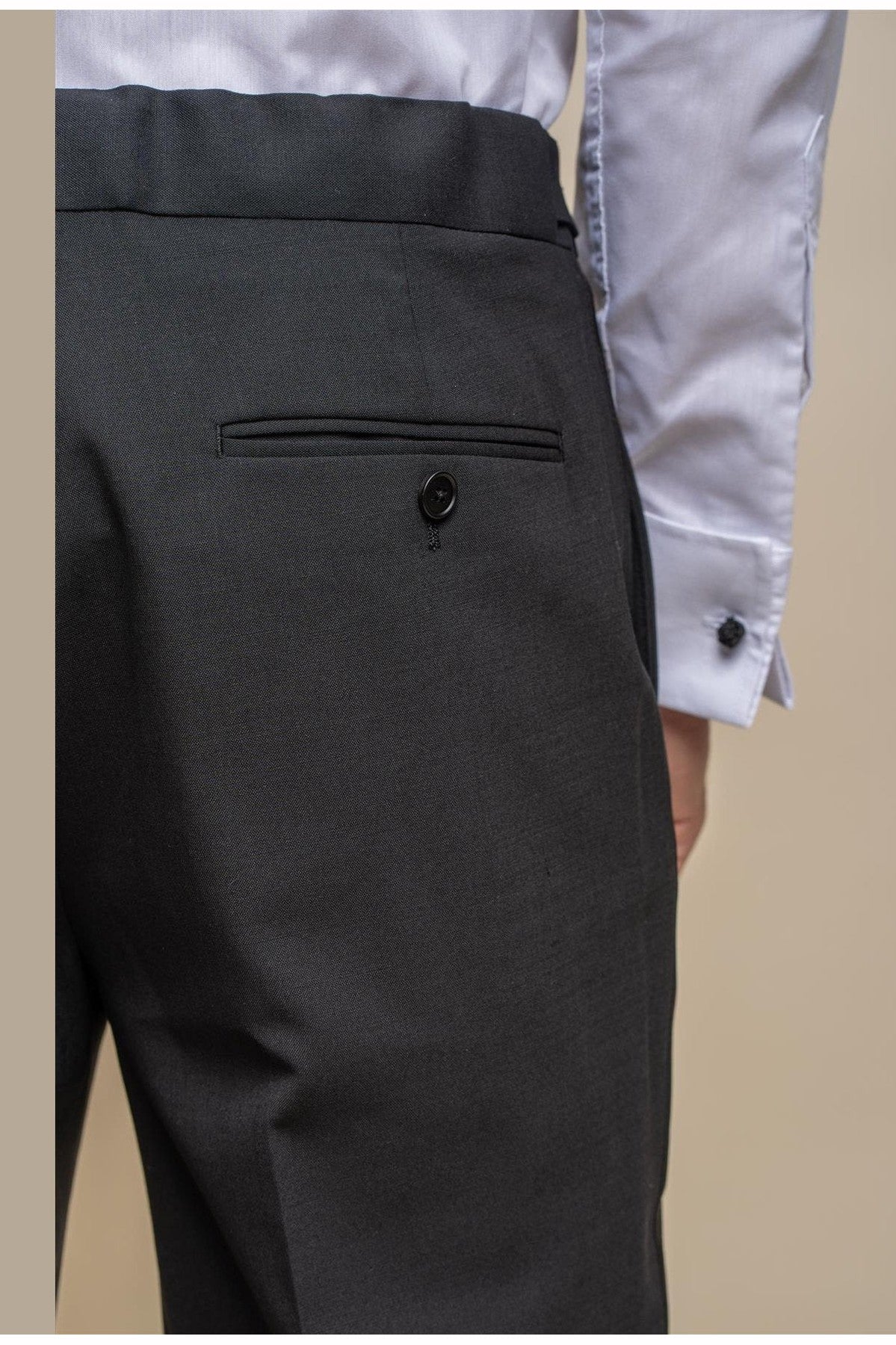 MENS ASPEN BLACK DOUBLE BREASTED SUIT CAVANI