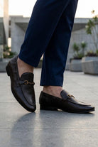 FAZIO Men’s Brown Soft Grain Genuine Leather Snaffle Bit Loafers Sartorial Shoes