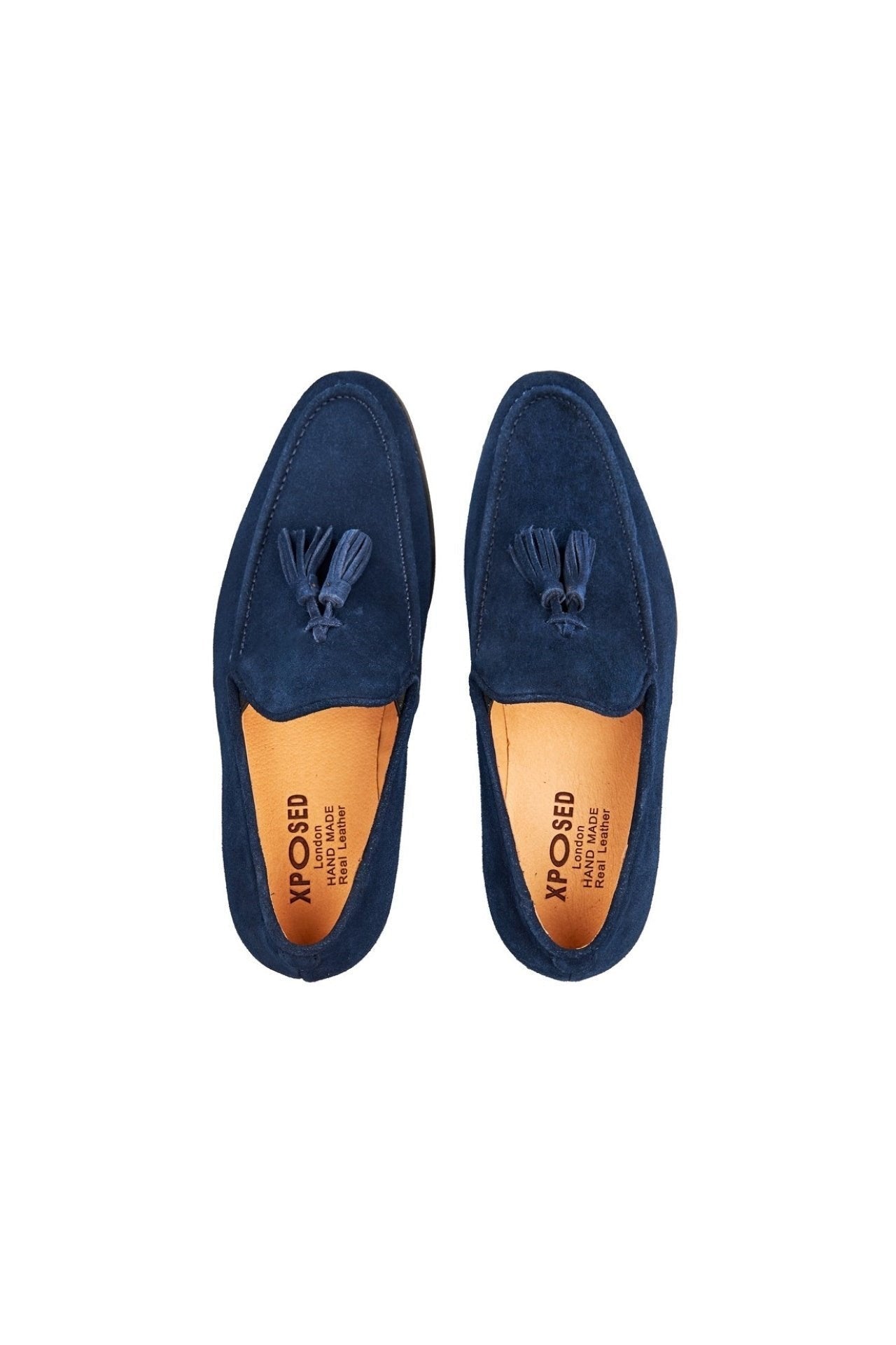 BLUE SUEDE TASSEL LOAFER