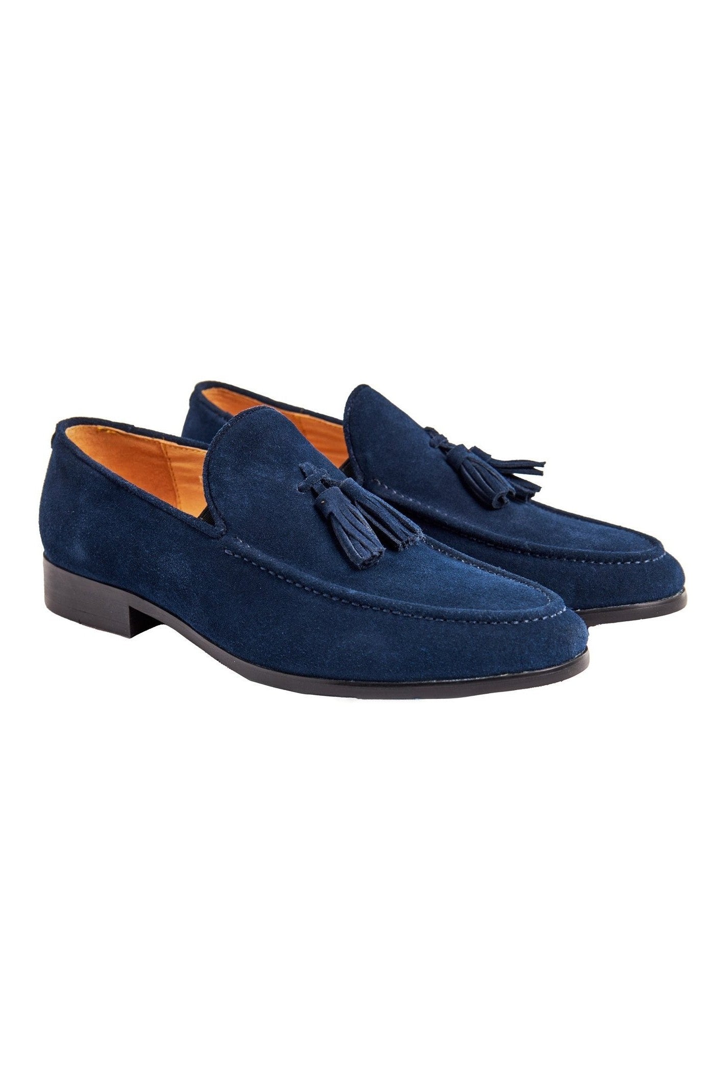 BLUE SUEDE TASSEL LOAFER
