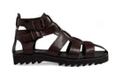 BROWN STRAP SANDALS
