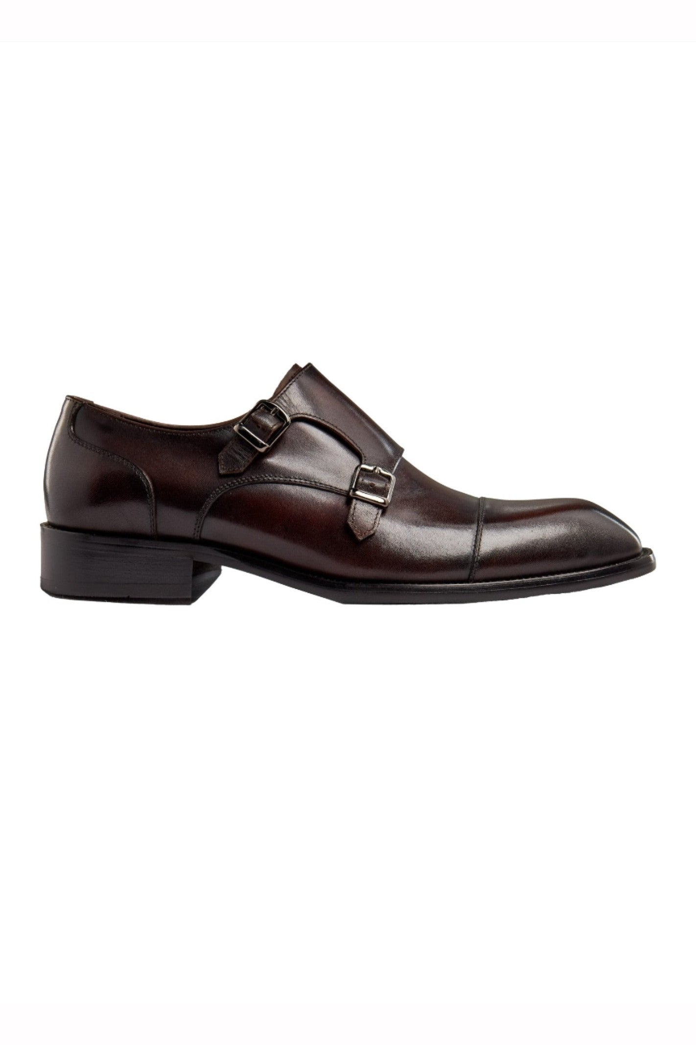 BROWN DOUBLE MONK SHOES