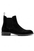RAMOS Men’s Black Smooth Suede Leather Chelsea Boots Sartorial Shoes