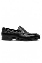 CRUX Men’s Black Calf Leather Penny Loafers Sartorial Shoes