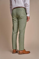 CARIDI CHECK TROUSER SAGE CAVANI