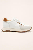 Men's White Handmade Real Leather Trainers Sartorial Shoes