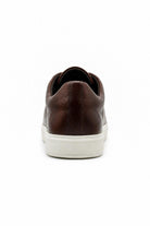 Men’s Coffee Brown Faux Leather Slip-On Trainers Sartorial Shoes