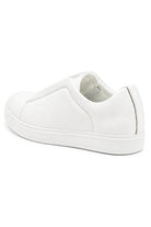 Men’s White Faux Leather Slip-On Trainers Sartorial Shoes