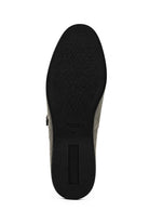 Men's Grey Faux Suede Double Monk Strap Loafers Sartorial Shoes