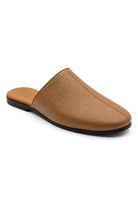 Nico Men’s Tan Soft Grain Leather Mule Half Shoes Sartorial Shoes