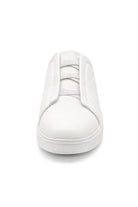 Men’s White Faux Leather Slip-On Trainers Sartorial Shoes
