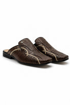 Men’s Glossy Brown Handmade Real Leather Half Shoes Sartorial Shoes