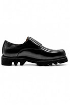 KNOX Men’s Black Leather Chunky Double Monk Strap Shoes Sartorial Shoes
