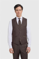 Cavani Bond Auburn Men’s Wool Blend Tailored Waistcoat CAVANI