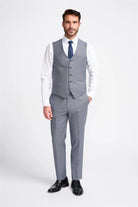 Cavani Bond Puppy Tooth Men’s Wool Blend Tailored Waistcoat CAVANI