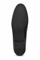 DIVO Men’s Black Handmade Woven Leather Tassel Loafers Sartorial Shoes