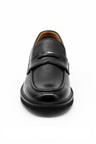 Men’s Black Patent Pin-Dot Penny Loafers Sartorial Shoes