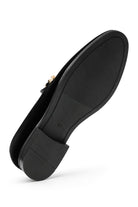Men's Black Smooth Velvet Gold Chain Dress Loafers Sartorial Shoes