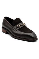 DEXTER Men’s Brown Leather & Suede snaffle Loafers Sartorial Shoes