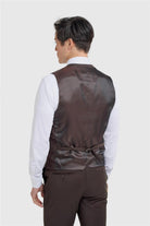 Cavani Bond Auburn Men’s Wool Blend Tailored Waistcoat CAVANI