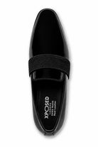 MIRO 3 Men’s Black Hi-Shine Patent Leather Slip-On Tuxedo Loafers Sartorial Shoes