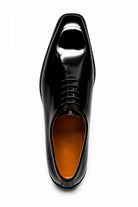 MIRO 1 Men’s Black Hi-Shine Patent Leather Wholecut Oxford Shoes Sartorial Shoes