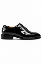 MIRO 1 Men’s Black Hi-Shine Patent Leather Wholecut Oxford Shoes Sartorial Shoes