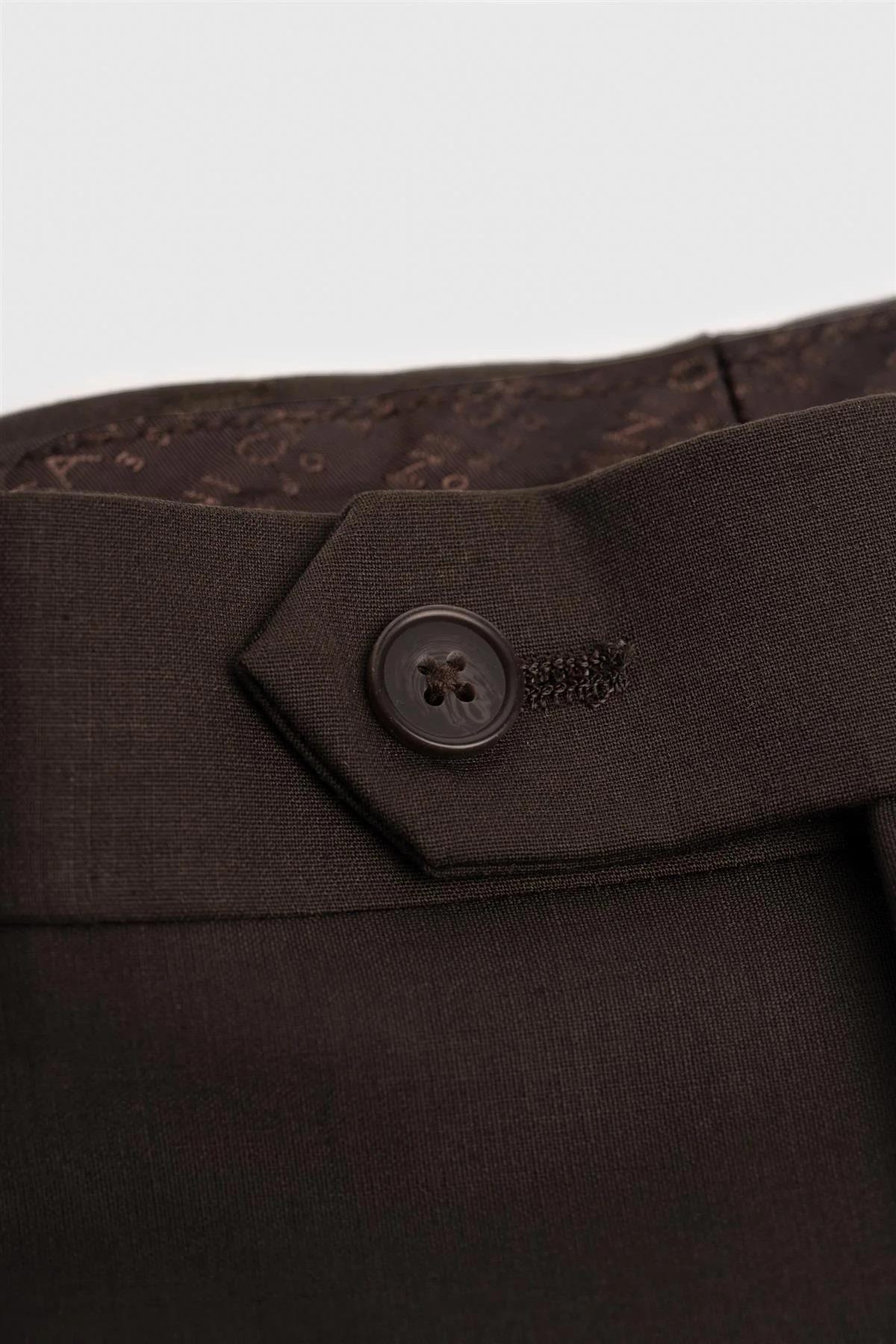 Cavani Bond Auburn Men’s Wool Blend Tailored Trousers CAVANI