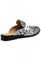 Men’s Black & White Shiny Patent Print Occasion Half Shoes Sartorial Shoes