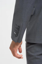 Cavani Bond Wool Rich Charcoal Double Breasted Blazer CAVANI