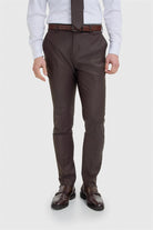 Cavani Bond Auburn Men’s Wool Blend Tailored Trousers CAVANI