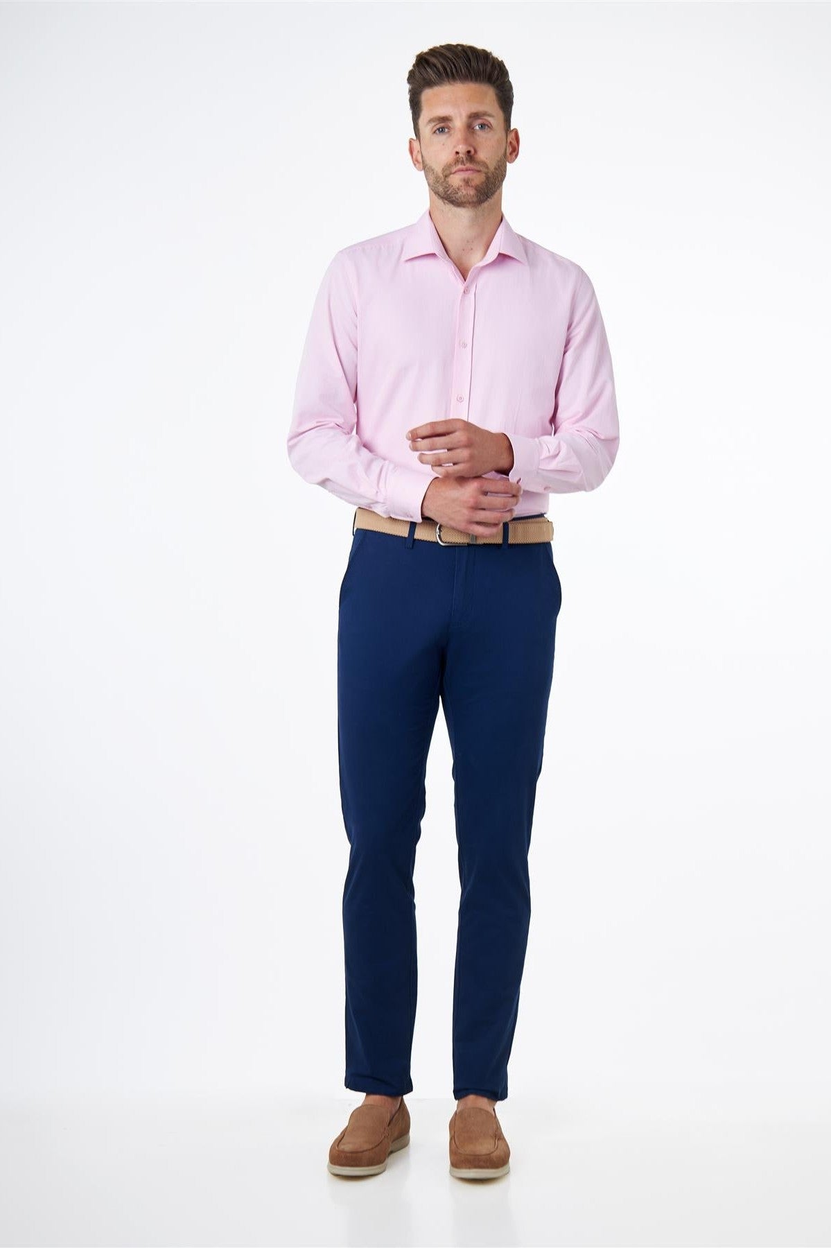 COTTON STRETCH CHINO NAVY BLUE