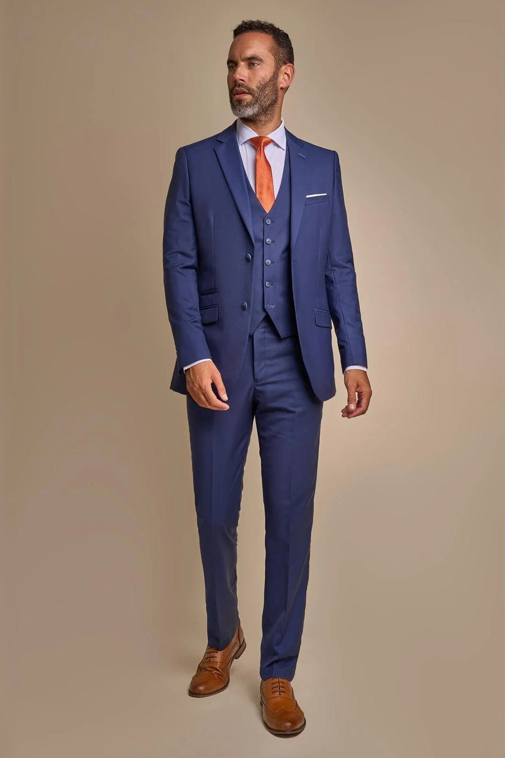 CAVANI JEFFERSON NAVY CLASSIC MEN’S 3 PIECE SUIT CAVANI
