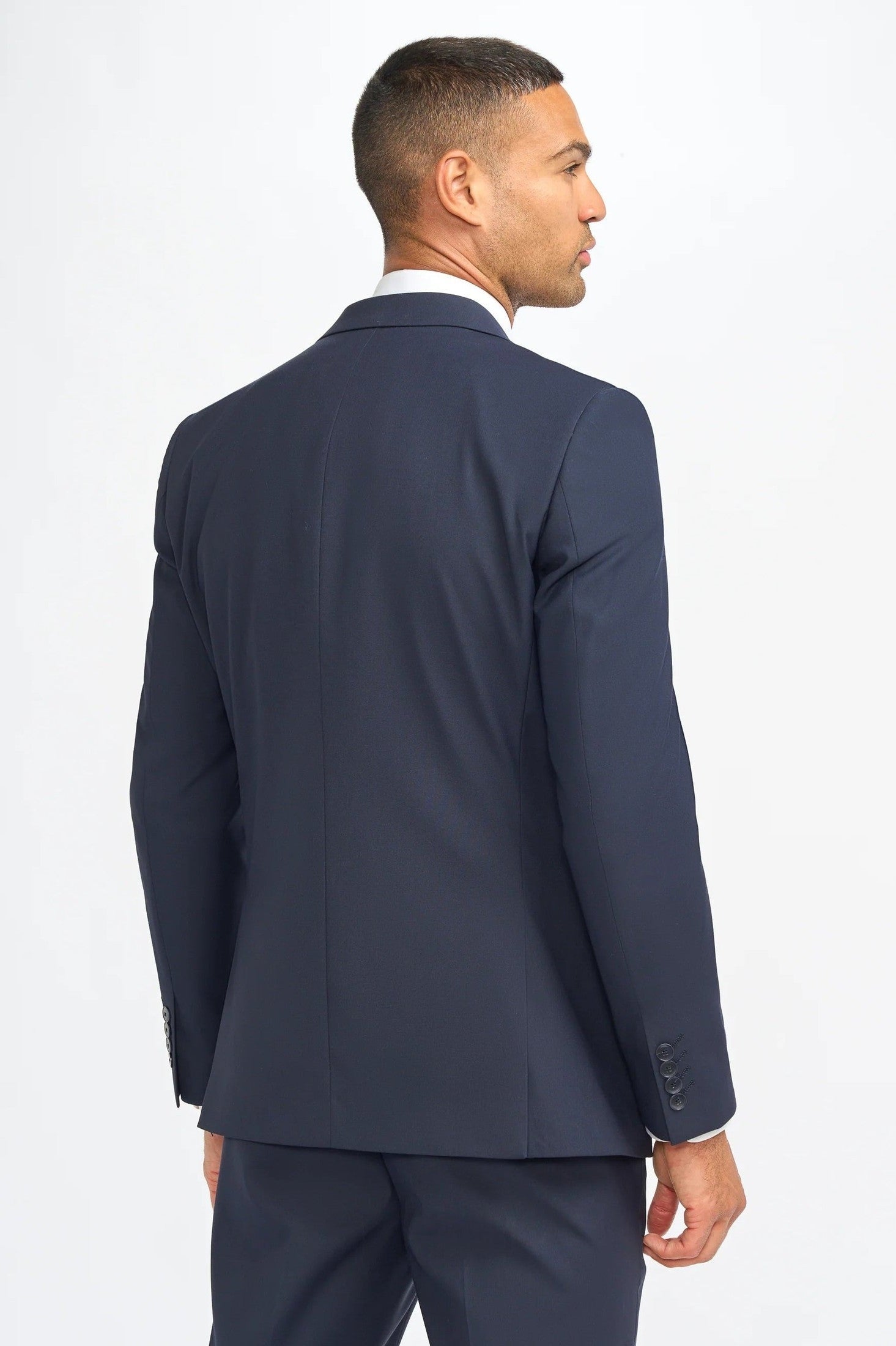 MALIBU – NAVY 3 PIECE TAILORED FIT SUIT CAVANI