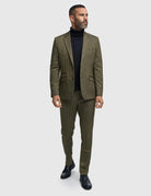 CAVANI – Damon Sage Herringbone Tweed Blazer Men’s
