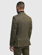 CAVANI – Damon Sage Herringbone Tweed Blazer Men’s