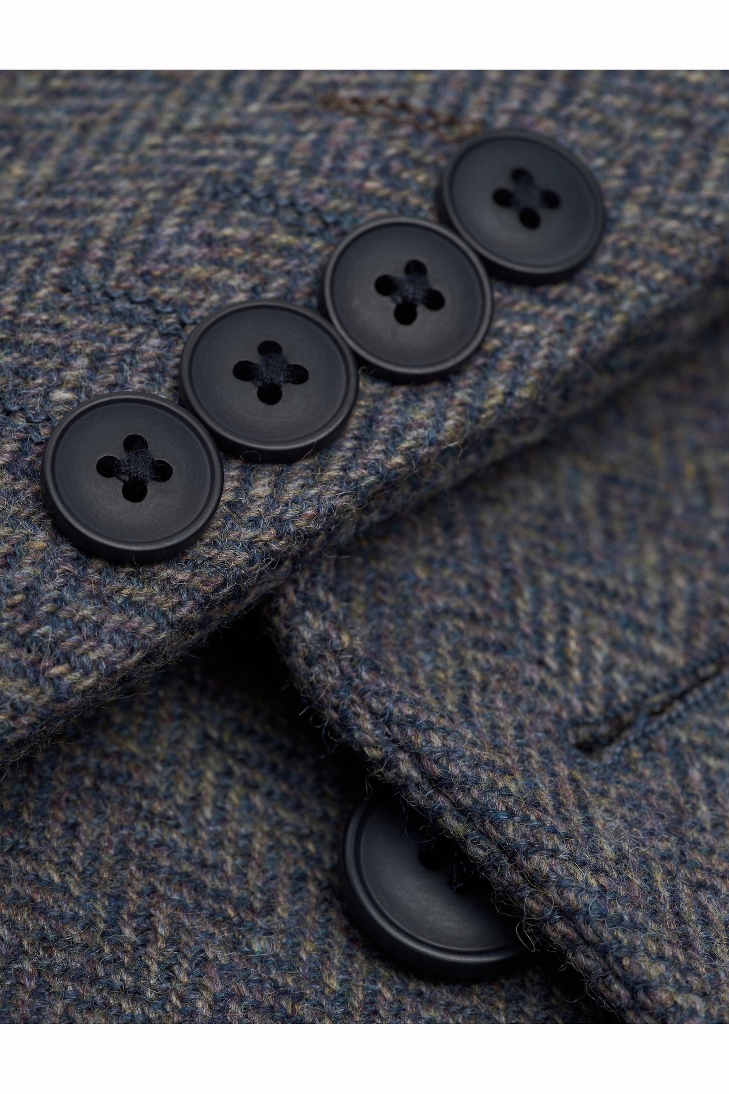 CAVANI – Thomas Savoy Grey Wool Rich Herringbone Jacket