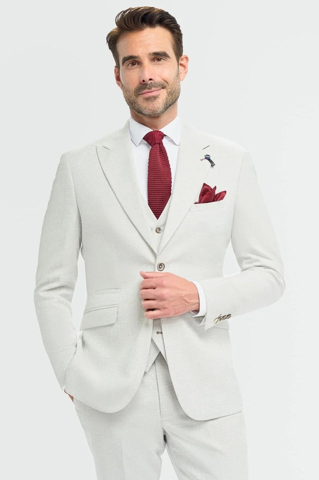 Cavani – Tropez Tailored 3 Piece Suit in Grey